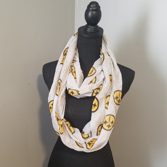 NFL PITTSBURGH STEELERS Women's Infinity Scarf - Picture 1 of 8